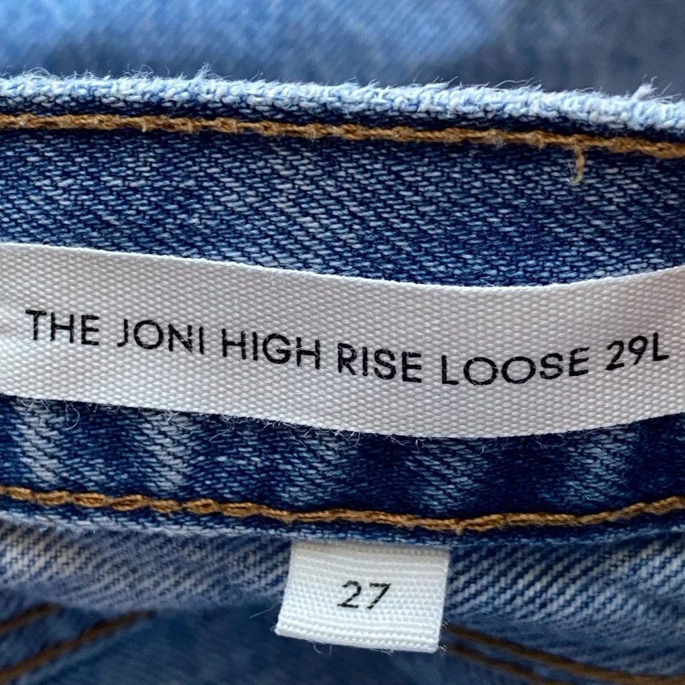 Denim Forum The Joni High Rise Loose 28L Woman 27 Medium Wash Streetwear Preppy - Picture 8 of 16